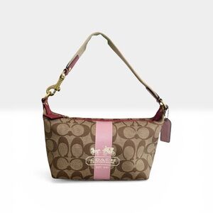 COACH Signature Y2K heritage striped legacy shoulder bag